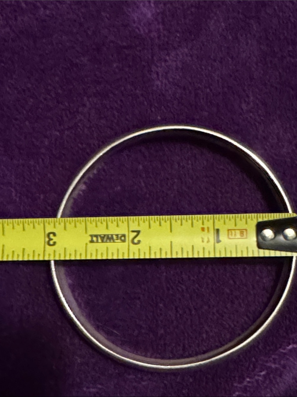 925 Sterling silverEtched Bangle Bracelet - Picture 3 of 5